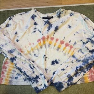 French Connection Tie-Dye Long Sleeve Shirt